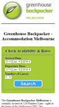 Mobile Screenshot of greenhouse.melbourne-hostels.com.au